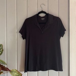 Lands End Women’s Black Polo style shirt